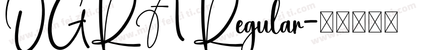 OGRA Regular字体转换